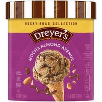 Dreyers Rocky Road Collection Mocha Almond Avenue Ice Cream, 1.5 Quart